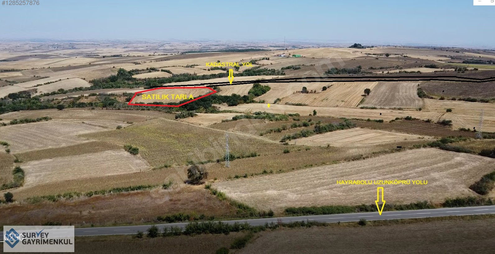 HAYRABOLU KABAHÖYÜKTE 12.858 m² FIRSAT TARLA