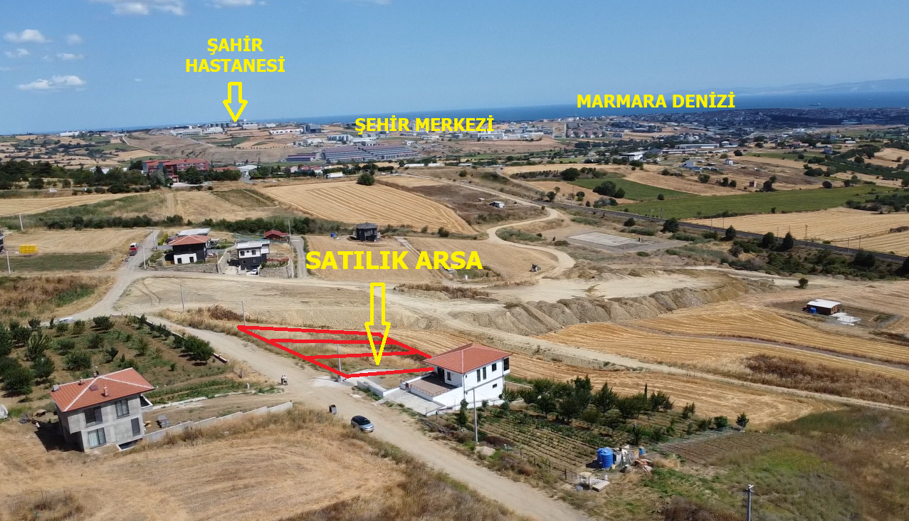 TEKİRDAĞ SÜLEYMANPAŞA YAĞCI DENİZ MANZARALI SATILIK ARSA